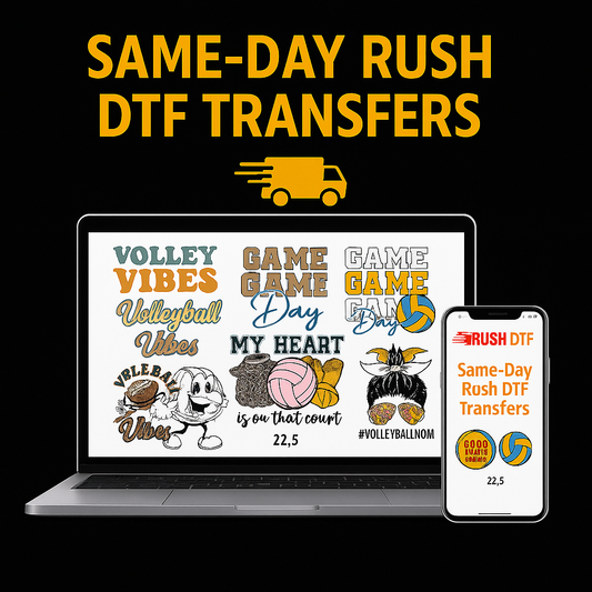 DTF-Transfers mit Same-Day-Rush Mo-Fr | Gang-Sheet-Builder